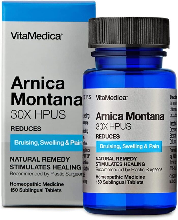 Arnica en tabletas homeopáticas