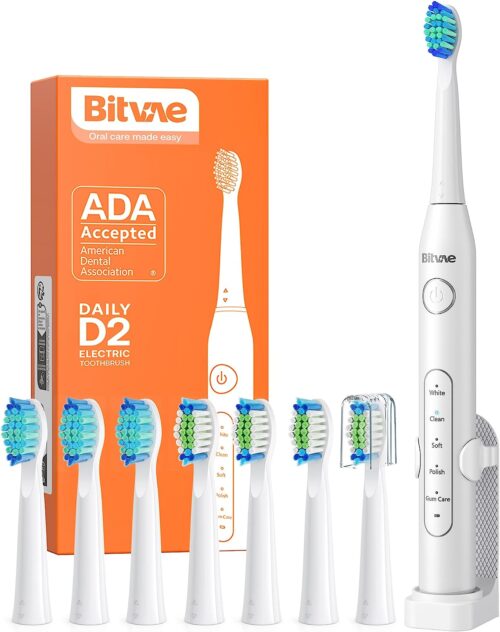 Cepillo de dientes eléctrico con 8 repuestos niños y adultos